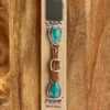 Western Watch Band Green Stone