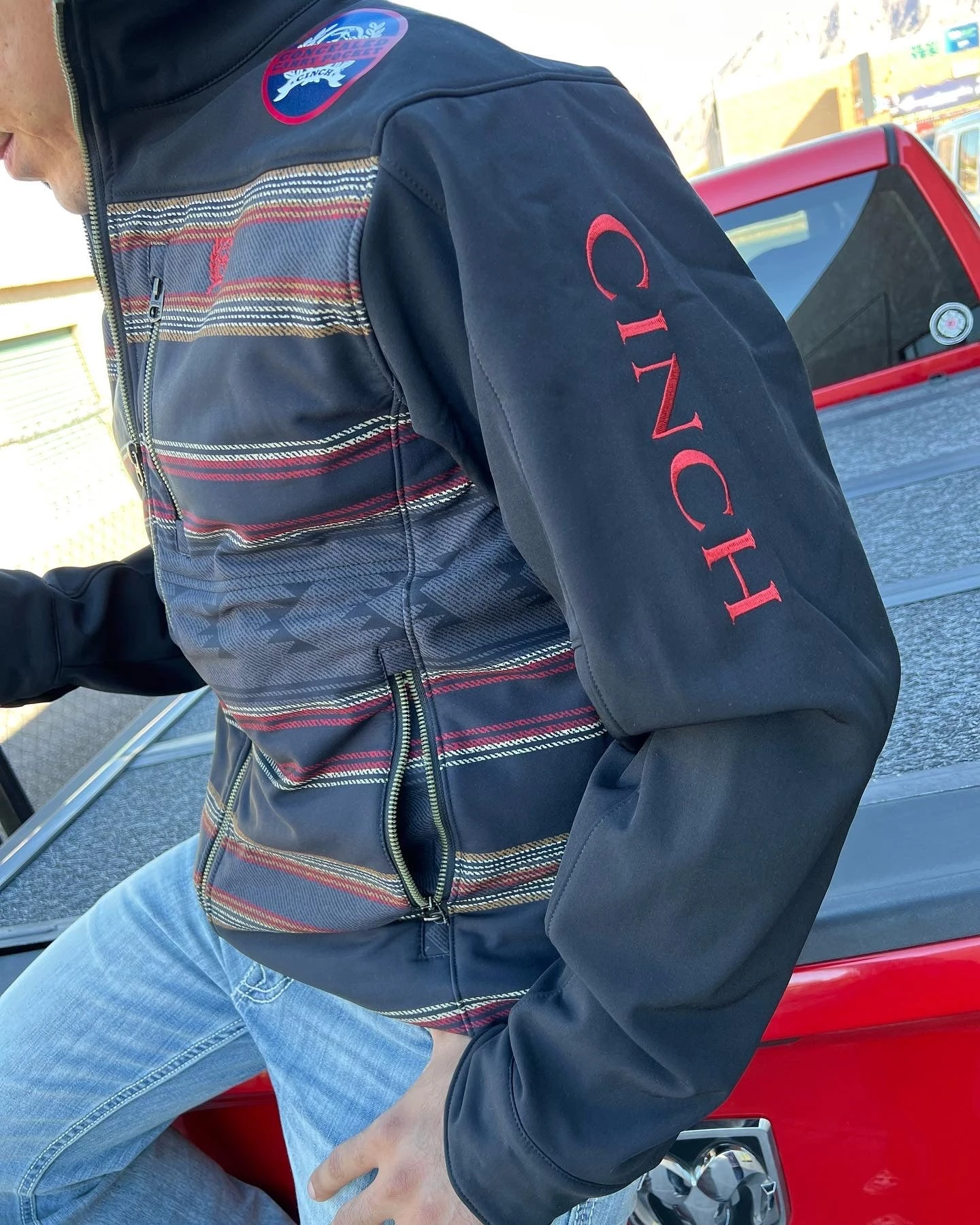 MEN'S Cinch Concealed Carry Bonded Jacket - Black 2 MEN'S Cinch Concealed Carry Bonded Jacket - Black - Image 2