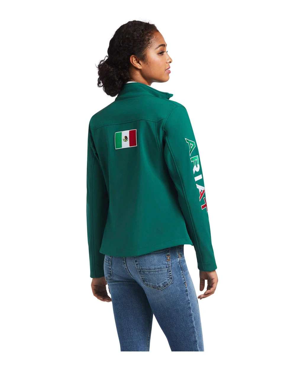 WOMEN'S New Team Softshell Mexico Jacket In Verde/Green (STYLE #10039460) 2 WOMEN'S New Team Softshell Mexico Jacket In Verde/Green (STYLE #10039460) - Image 2