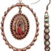 Virgencita Dangling Hoop Earrings