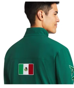 MEN'S New Team Softshell Mexico Jacket In Verde/Green STYLE #10039459 -Rodeo Western Sales image 3d2a1a23 28b4 4c51 aa0f 0422e19f9d73