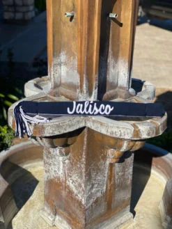 Zarape Para Montura Charra (JALISCO Azul Marino/Blanco)