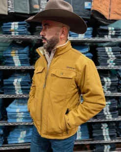 MEN'S Ariat Vernon Sherpa Jacket In Bronze Brown Style#10041802