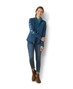 WOMEN'S Ariat Team Logo Softshell Deep Petroleum Jacket 5 WOMEN'S Ariat Team Logo Softshell Deep Petroleum Jacket -Rodeo Western Sales image 582f7678 2613 4fc8 8185 40e4033e1c17
