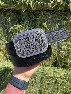 Ariat Women's Belt - Fillagree Tooled Leather Belt Style#10006901