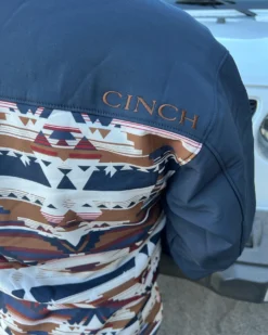 MEN'S Cinch Southwestern Print Bonded Jacket - Navy 5 MEN'S Cinch Southwestern Print Bonded Jacket - Navy -Rodeo Western Sales image 73f39412 c3e3 4044 a1ef 7638e489137c