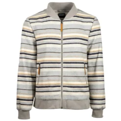 MEN'S Hooey - “Ozona” Hooey Bomber Jacket Grey Stripe Pattern