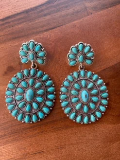 Turquoise Oval Earrings
