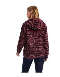 Women's Ariat REAL Berber Pullover Sweatshirt In Mulberry Brown/Nostalgia Rose -Rodeo Western Sales image 8998d541 9258 4b89 9580 5b669e8eb53c