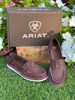 Women's Ariat Cruiser - Brown Suede Floral Emboss Style #10031609