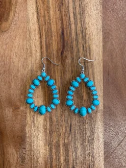 Turquoise Tear Earrings