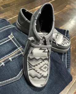 Mens Hilo’s Charcoal Grey Aztec Print