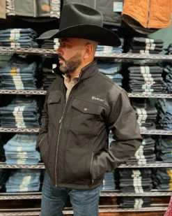 MEN'S Ariat Vernon Sherpa Jacket In Black Style#10041801