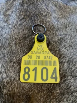 Ear Tag Keychain MEX