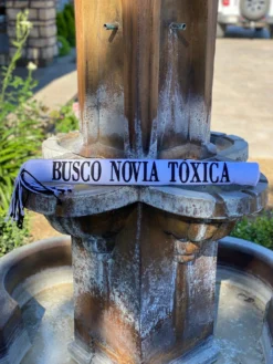 Zarape Para Montura Charra (BUSCO NOVIA TOXICA Blanco/Negro)