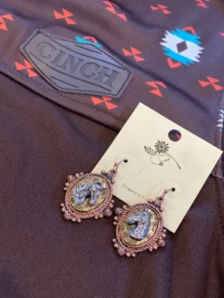 Horse Drop Down Earrings